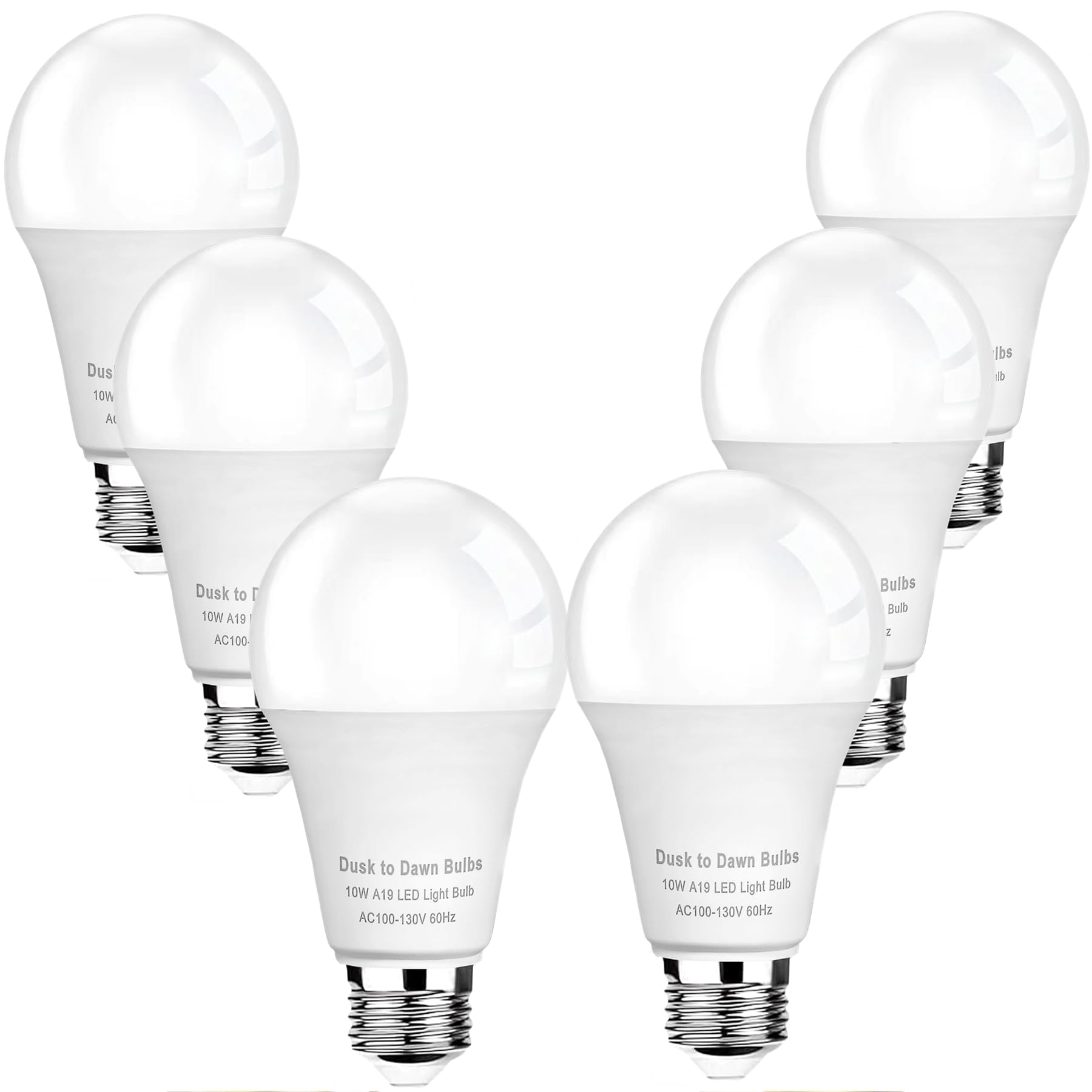 SETEN Dusk to Dawn LED Outdoor Light Bulb, 10W 5000K Daylight 1100LM