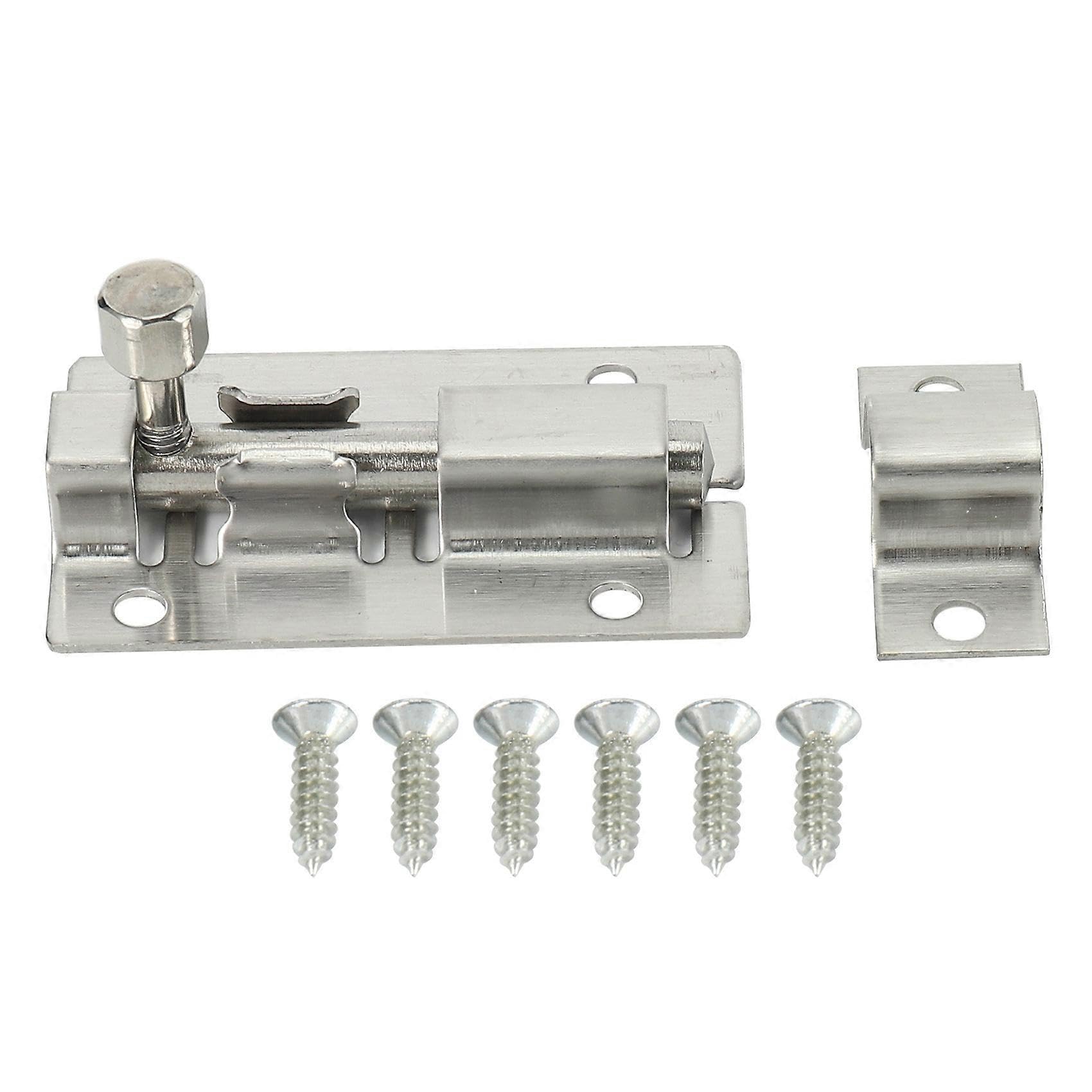Joyhappst Image Color Door Lock Slide Bolt For Bathroom, Toilet, Shed, Bedroom, Furniture Catch Latch Easy Fit