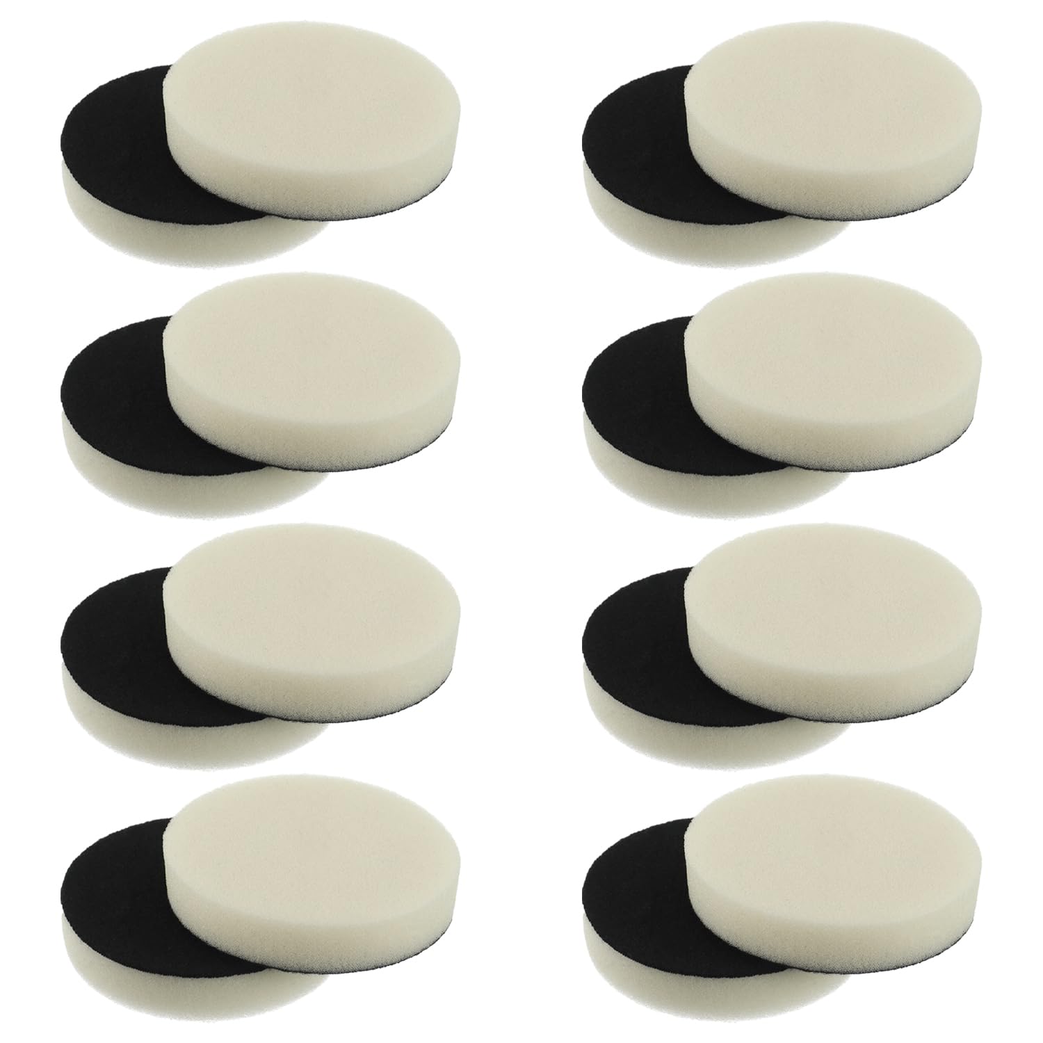 Eplzon White 16Pcs Foam Pads Power Scrubber Pads Set Electric Scrubber Replacement Scouring Pads Fit For Dremel Versa Scouring Pads,