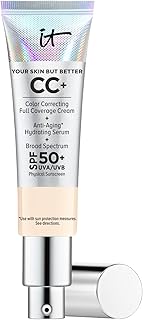 IT Cosmetics Your Skin But Better CC+ Cream, Fair (W) - Color Correcting Cream, Full-Coverage Foundation, Hydrating Serum...