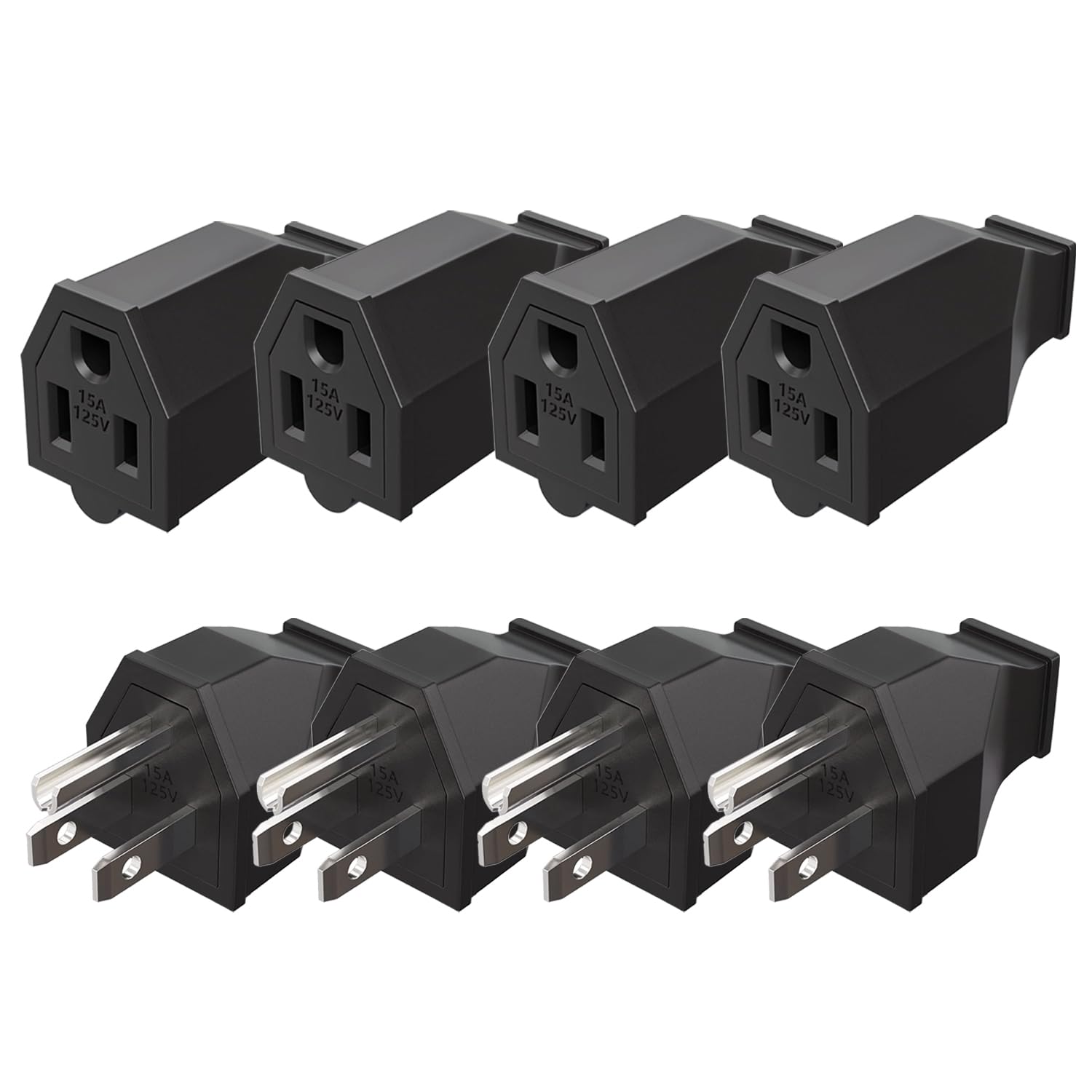 Replace Extension Cord Plugs - 2 Sets -8 Replace Extension Cord Plugs - 2 Sets -8