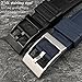 DASEB 20mm 22mm 24mm Rubber Strap Watch accessories for Breitling SUPEROCEAN Avenger Color Watchband Diving Sports Wristband Bracelets(Dark blue silver,24mm)