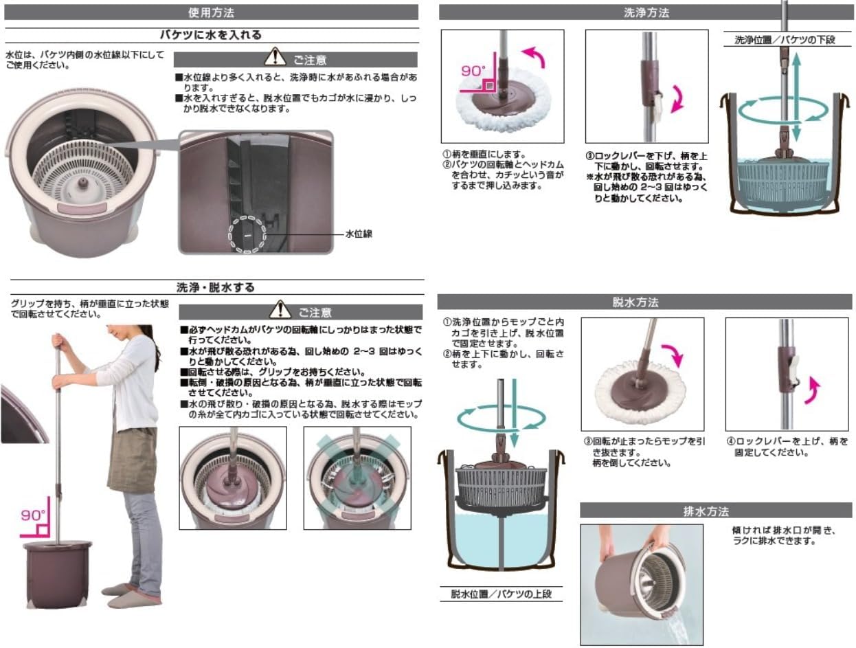 トルネードスピンモップ トルネードスピンモップ丸型セット