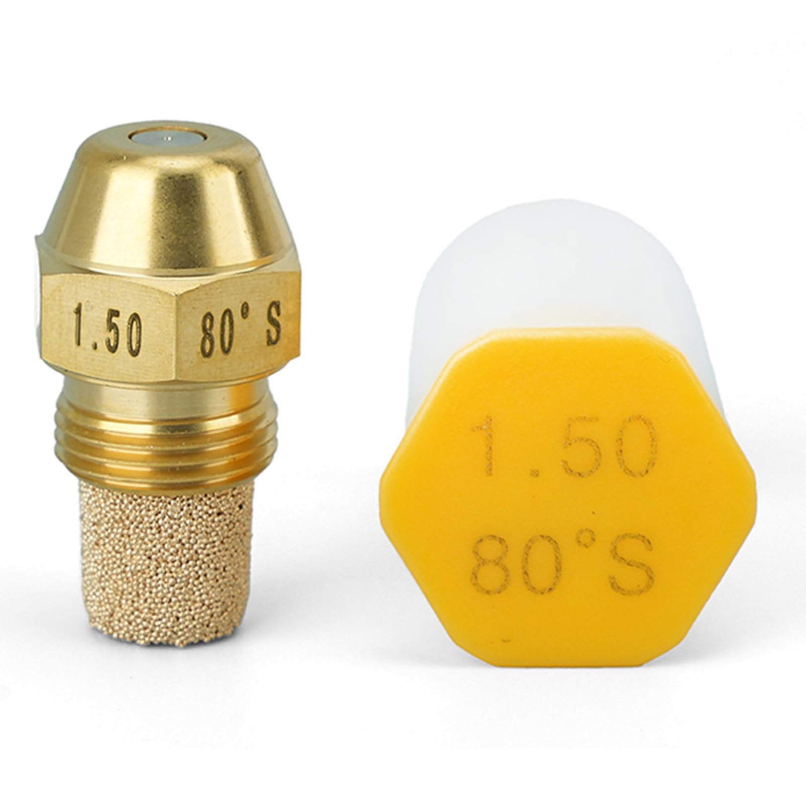 Alksubbm Bronze/Coal 80 Degree Metal Fuels Furnaces Nozzle High Efficiency Nozzel For Industrial Heating Equipment With 14 Gph Option Stove Nozzle Combustion