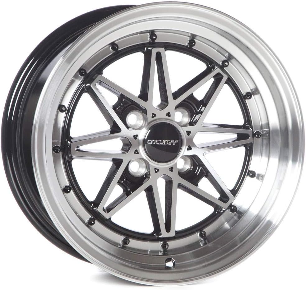 Circuit Performance CP24 15×8 Gloss Black/Machined 4×100 [+25mm]