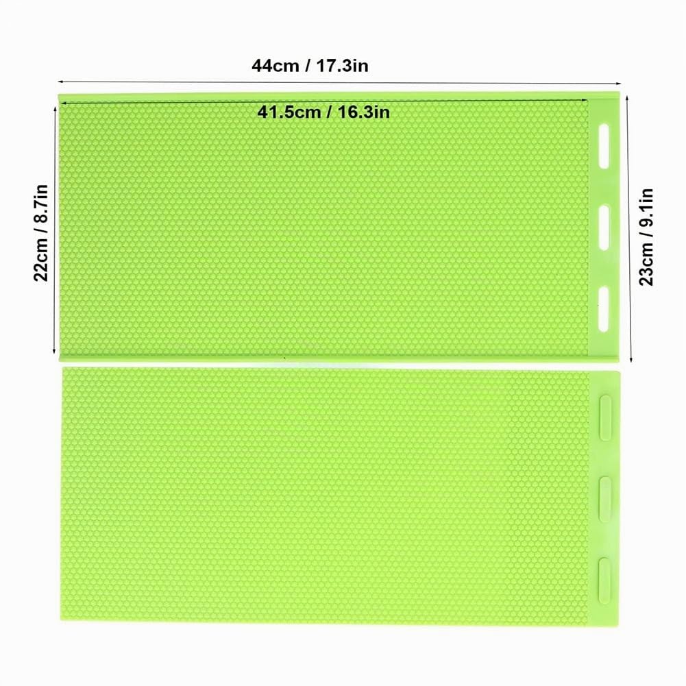 Moule en Silicone de 5.4mm pour Feuille de Cire d'abeille, Moule pour Tampon de Fondation en Cire d'abeille, Équipement D'Apiculture, Fondation de Ruche Facile à Utiliser, de Couleur Verte.