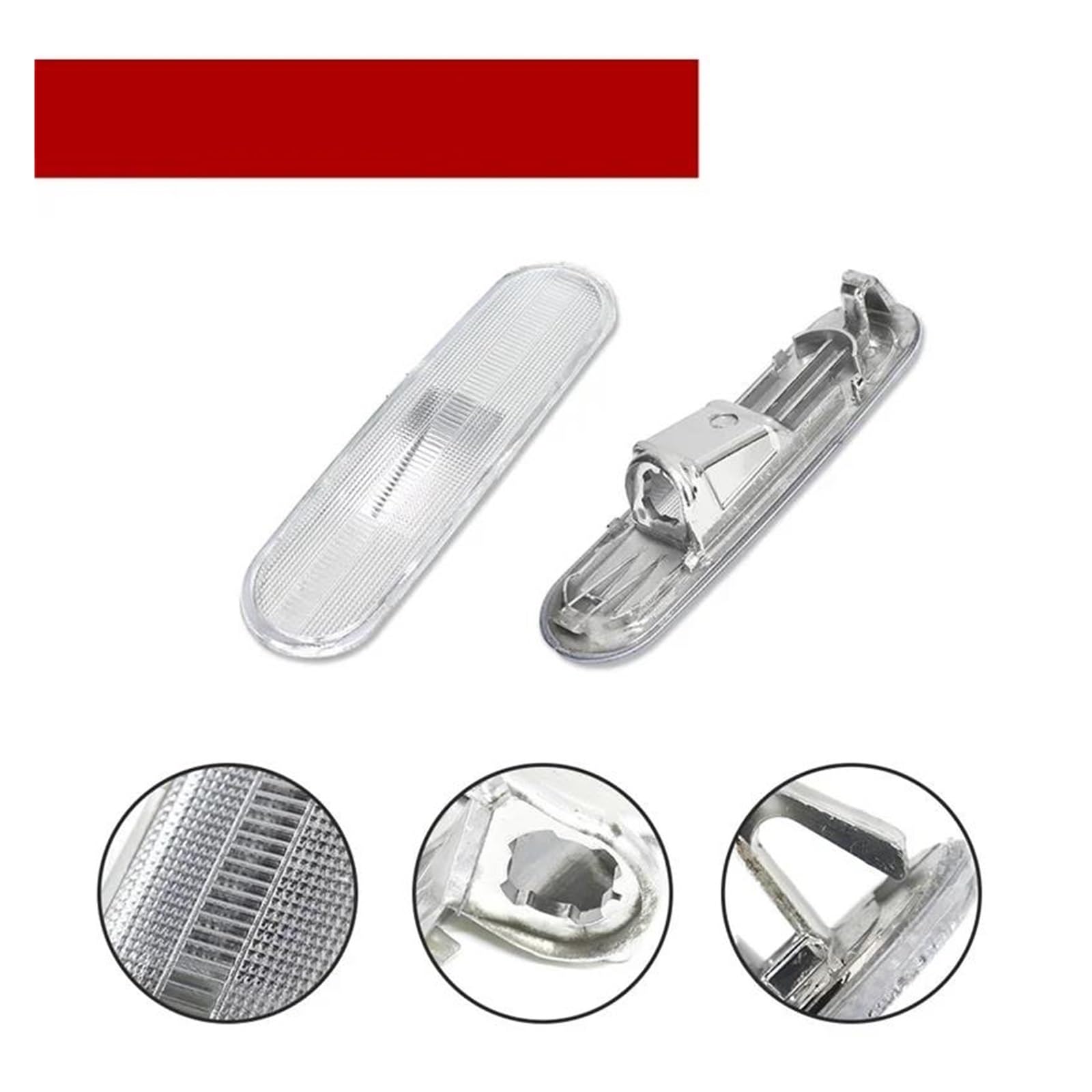 Para 2002 2003 2004 2005 Para Civic Si EP3 3 Puertas Cubierta De Luz De Estacionamiento Delantera/trasera Sin Bombilla/casquillo Luz espejo retrovisor(4pcs Clear)