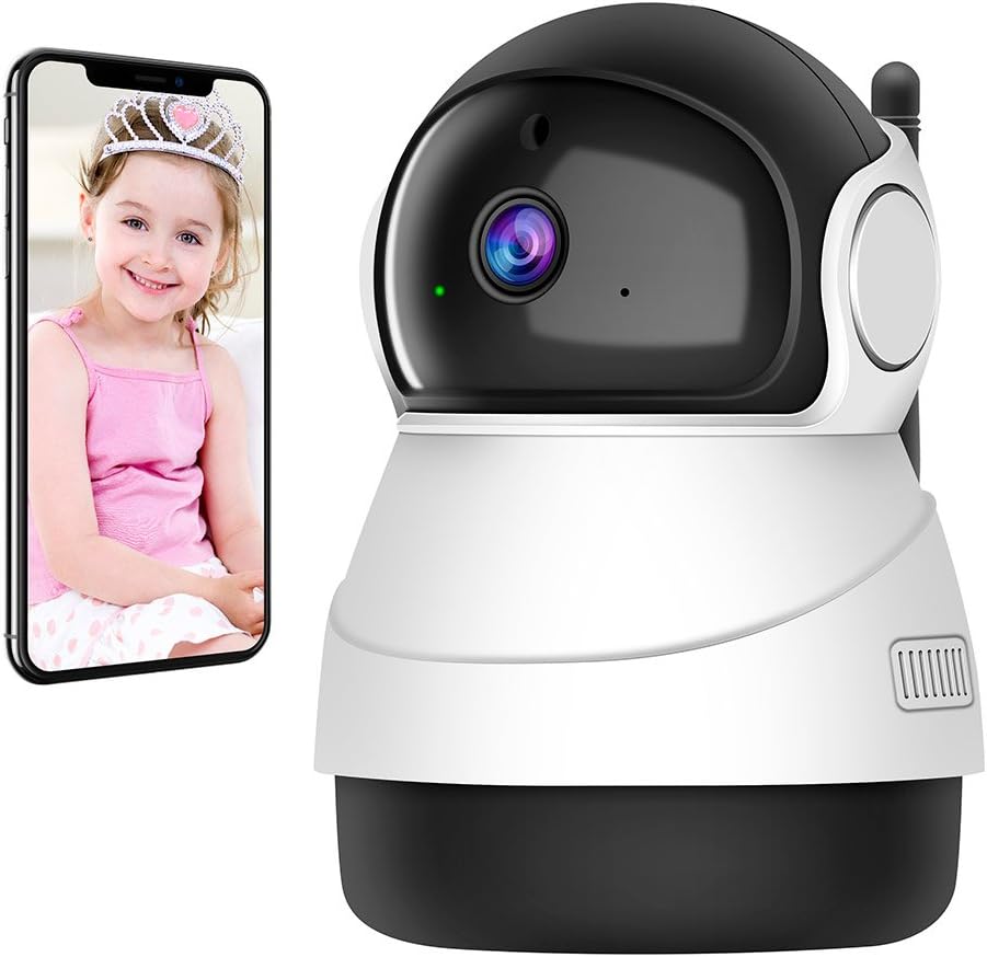 Accfly Home Camera 1080P Wireless Wifi Indoor Camera with IP Security Surveillance System and Night Vision for Baby/Pet/Elder