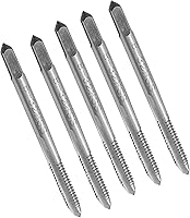 Vista 6 de 8/32 Taps Macho de máquina 8-32 -2B UNC Paso de rosca 2B Clase 3 Flautas Juego de grifos de acero de alta velocidad (5 piezas)