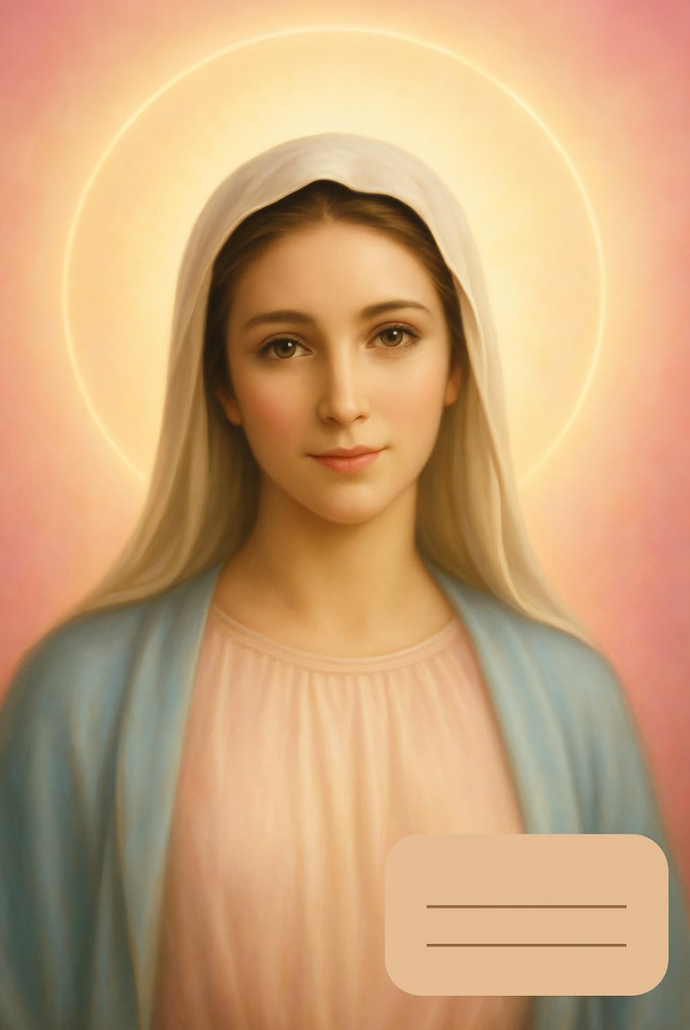 Christian Catholic Gift Prayer Notebook Journal Virgin Mary Medjugorje college ruled 6x9in 120 pages
