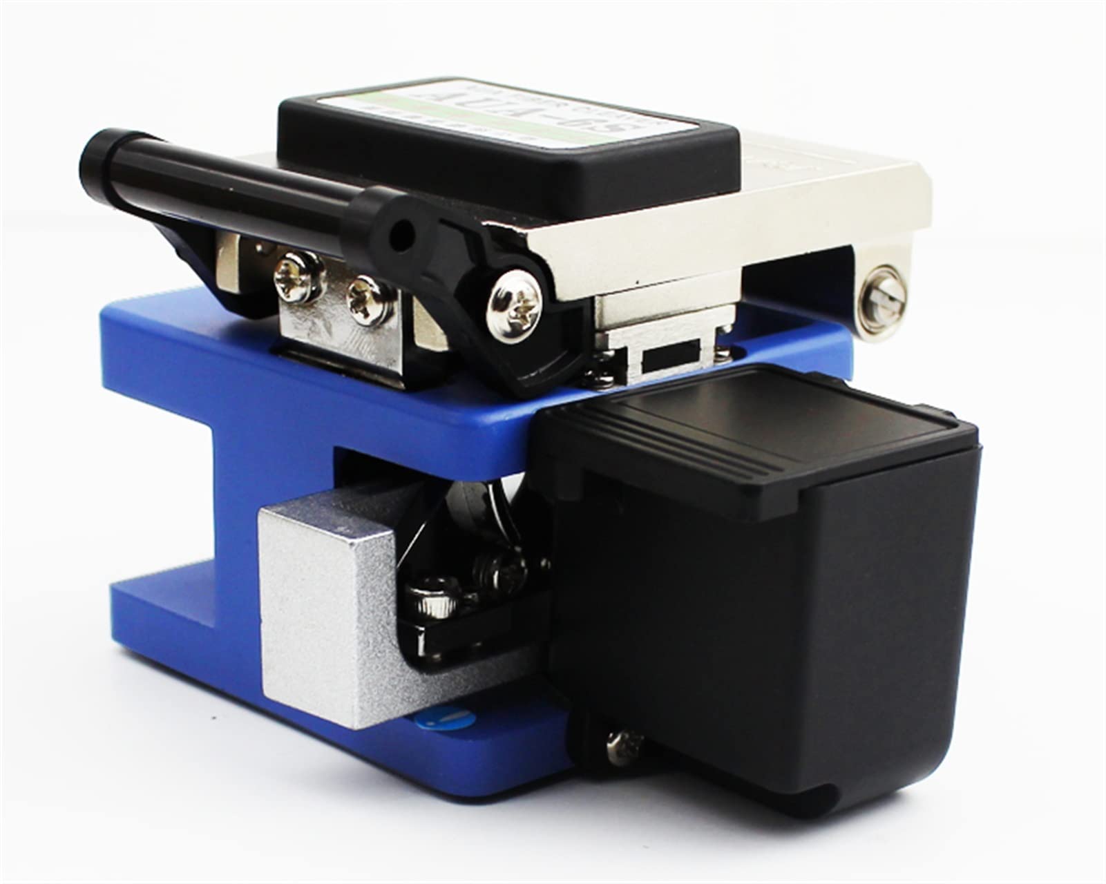 Herramienta cortadora de Fibra óptica Conector óptico de Cleaver Fibra Cuchilla óptica con contenedor chatarra, Caja Almacenamiento