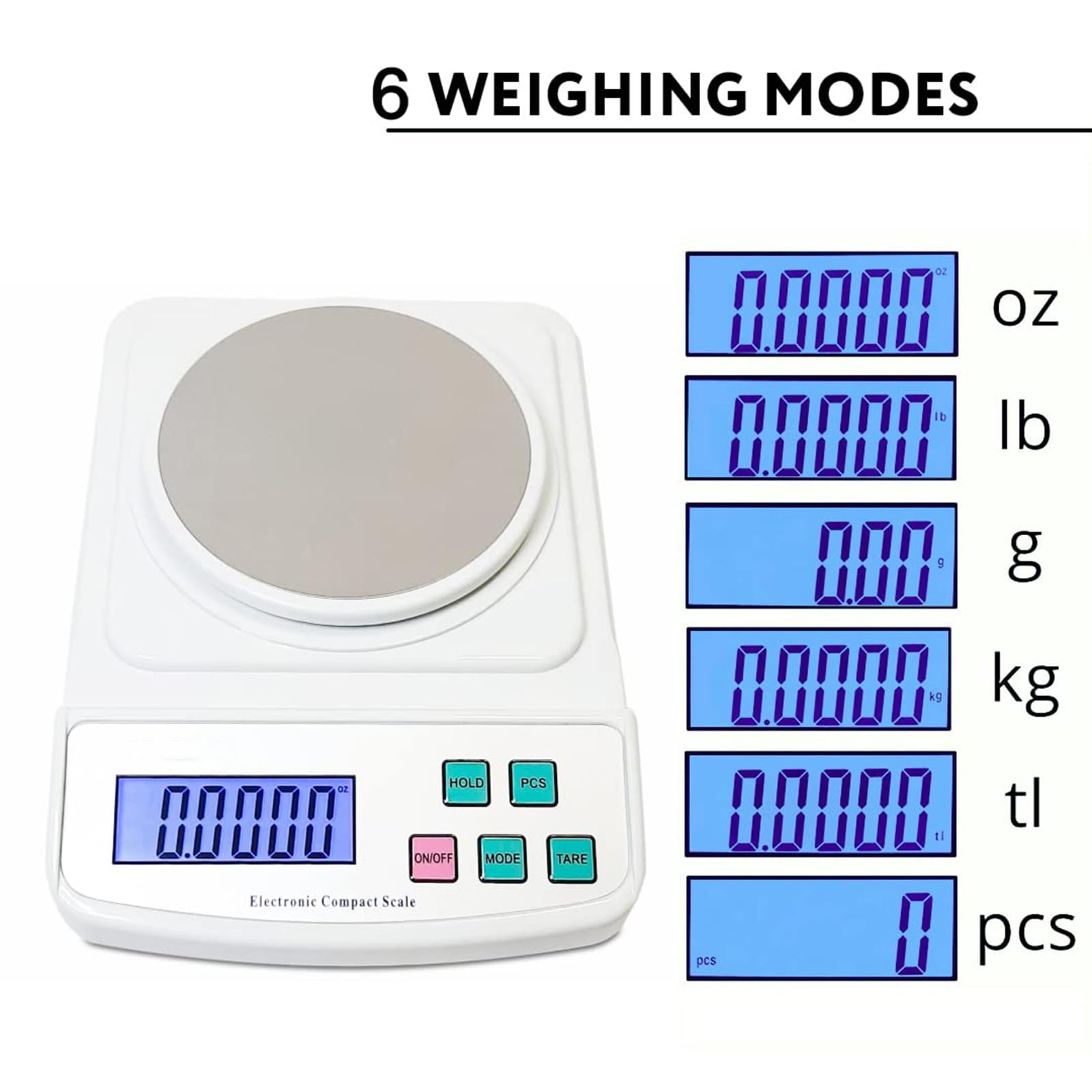 Bilancia da laboratorio digitale Bilancia analitica di precisione da 600 g x 0,01 g per laboratorio di scienze dei gioielli Bilancia elettronica compatta e accurata con capacità di 500 g/0,01 g