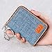 FurArt Credit Card Wallet, Zipper Card Cases Holder for Men Women, RFID Blocking, Key Chain,Compact Size