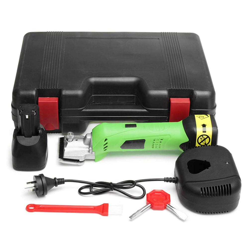 Profesional Inalámbrico Maquina de Esquilar para Caballo, Esquiladora Caballos 200W & 4000mah Batería Eléctrica Maquinilla Cortapelos para Animales de Granja Grandes, Cuidado del Caballo