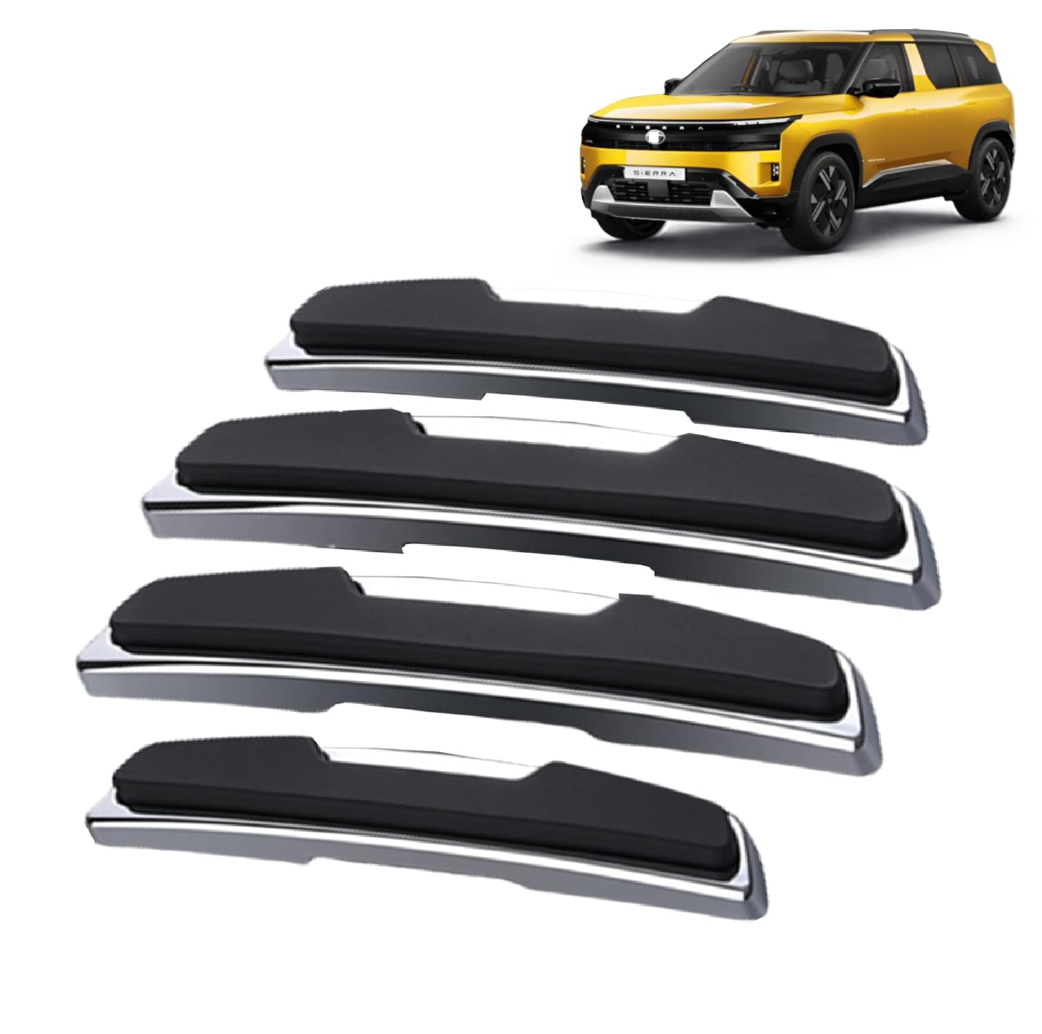 Car Door Edge Guard for Sierra 2025 to 2026 Year Onwards All Models of Ta-ta Car Safety Anti Dent Anti Scratch Guards, Universal Fit Silicone Polymer, Black (Set of 4)-image-18