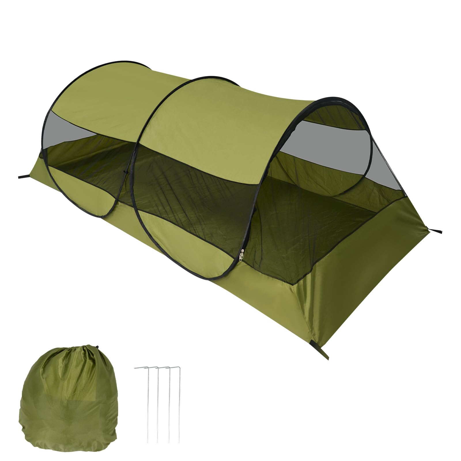Moskitonetz Pop Up Bett Outdoor, 220 * 120 * 73cm Faltbares Leicht Installieren Unten Wasserdicht Tragbares Campingzelt für Bett Outdoor Campin Bequem Schnell und Tragbar