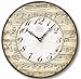 Item C2302 Vintage Style 12 Inch Music Notes Clock