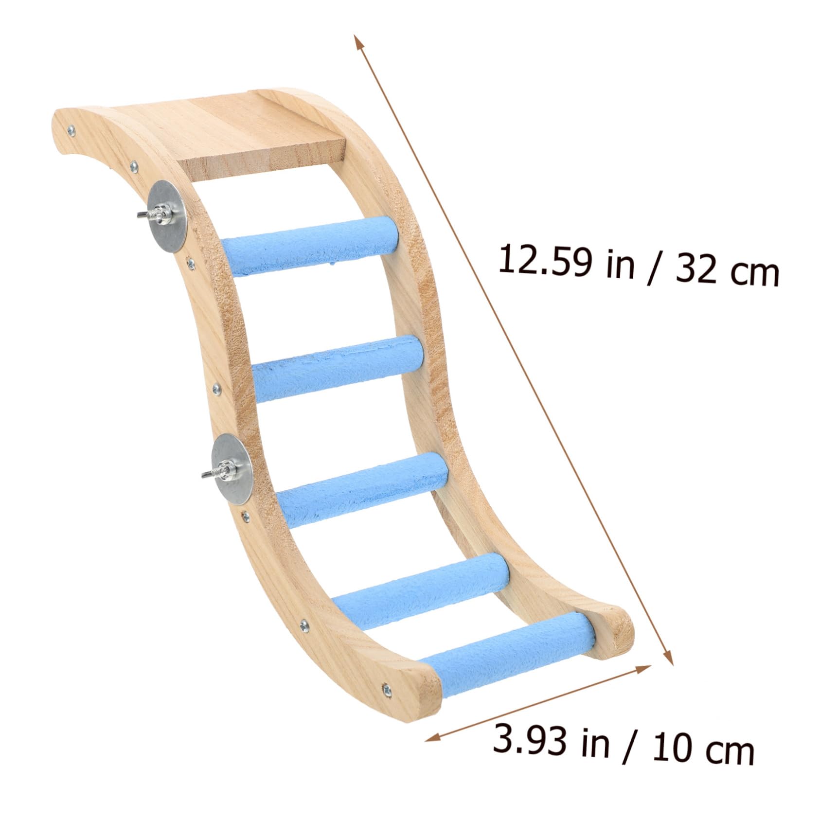 Mikikit Parrot Climbing Ladder Interactive Bird Ladder for Budgerigar and Parrots Chewing Activity for Cage Play Pet for Exploration and Fun