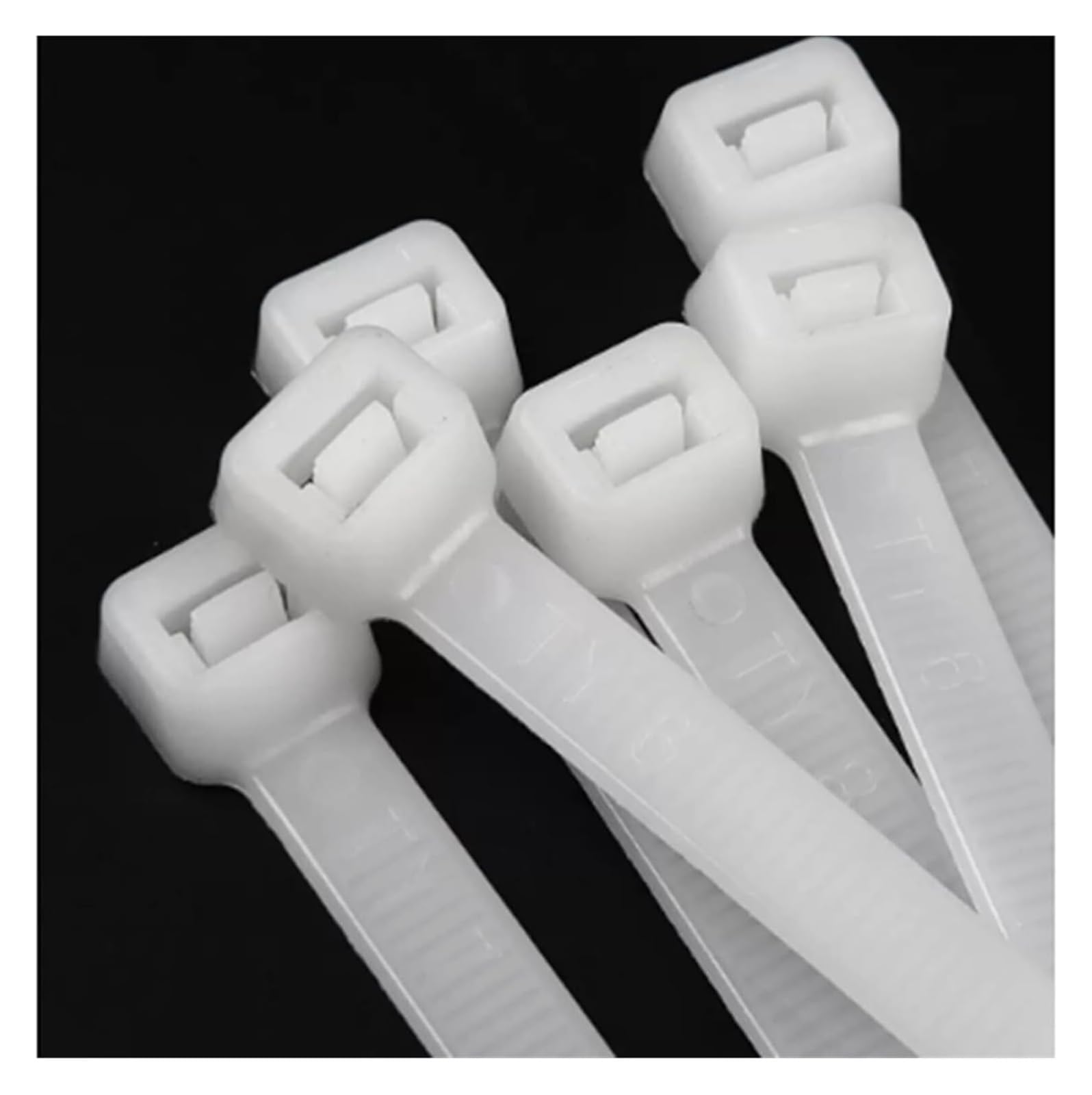 Fascette for Cavi, Fascette for Cavi, Fascette in Nylon Premium, Fascette in Nylon di plastica autobloccanti Bianche Nere(10x300mm)