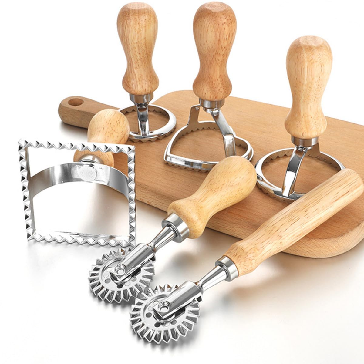 4 Piezas Moldes de Aleación para Galletas y Dumplings Diversas Formas, Herramienta para Hornear Sencilla y Que Ahorra Trabajo, Adecuado para Repostería Casera