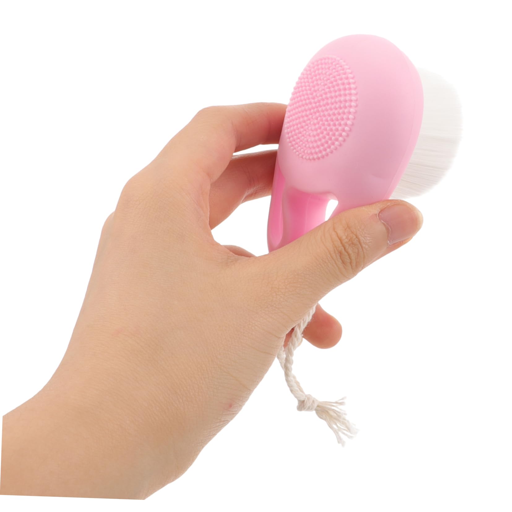 SOESFOUFU Soft Silicone Face Scrubber Manual Facial Brush Exfoliating Tips for Safe Gentle Cleansing