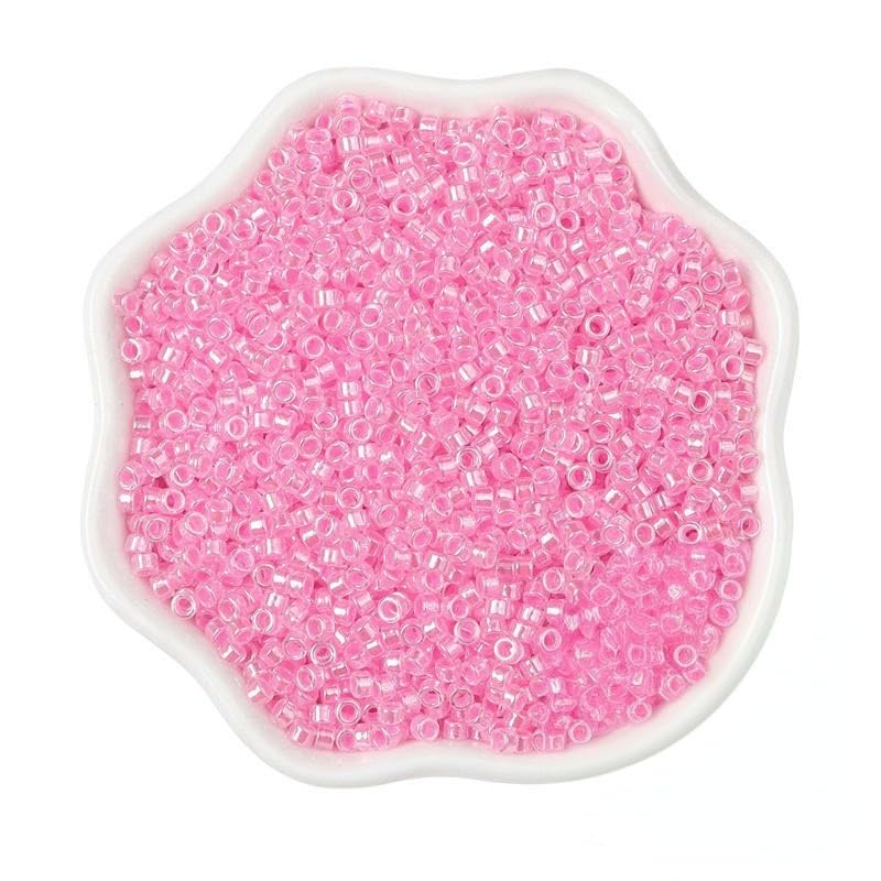 THAYLA 31000/62000 szt. 2,5 mm świecące szklane koraliki z nasionami do produkcji biżuterii kucyk koraliki ryżowe mini koraliki nasiona do bransoletki DIY koraliki perłowe nasiona