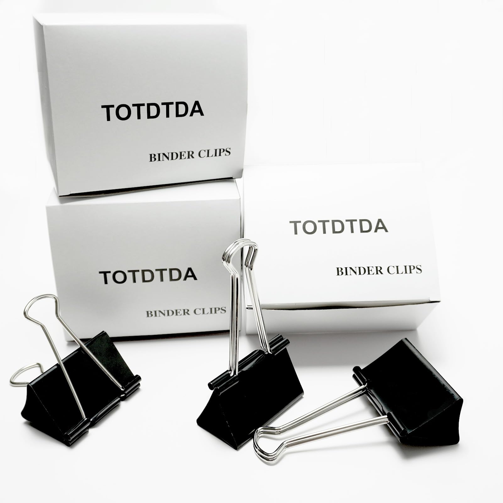 Extra große Binder-Clips, 6,1 cm (2,4 Zoll), Upgrade große Bindeklammern, Jumbo-Büroklammern, robuste große Klemmen für Büro- und Heimbedarf, schwarz, 48 Stück | Robuste große Klemmen für Büro- und Heimbedarf, schwarz