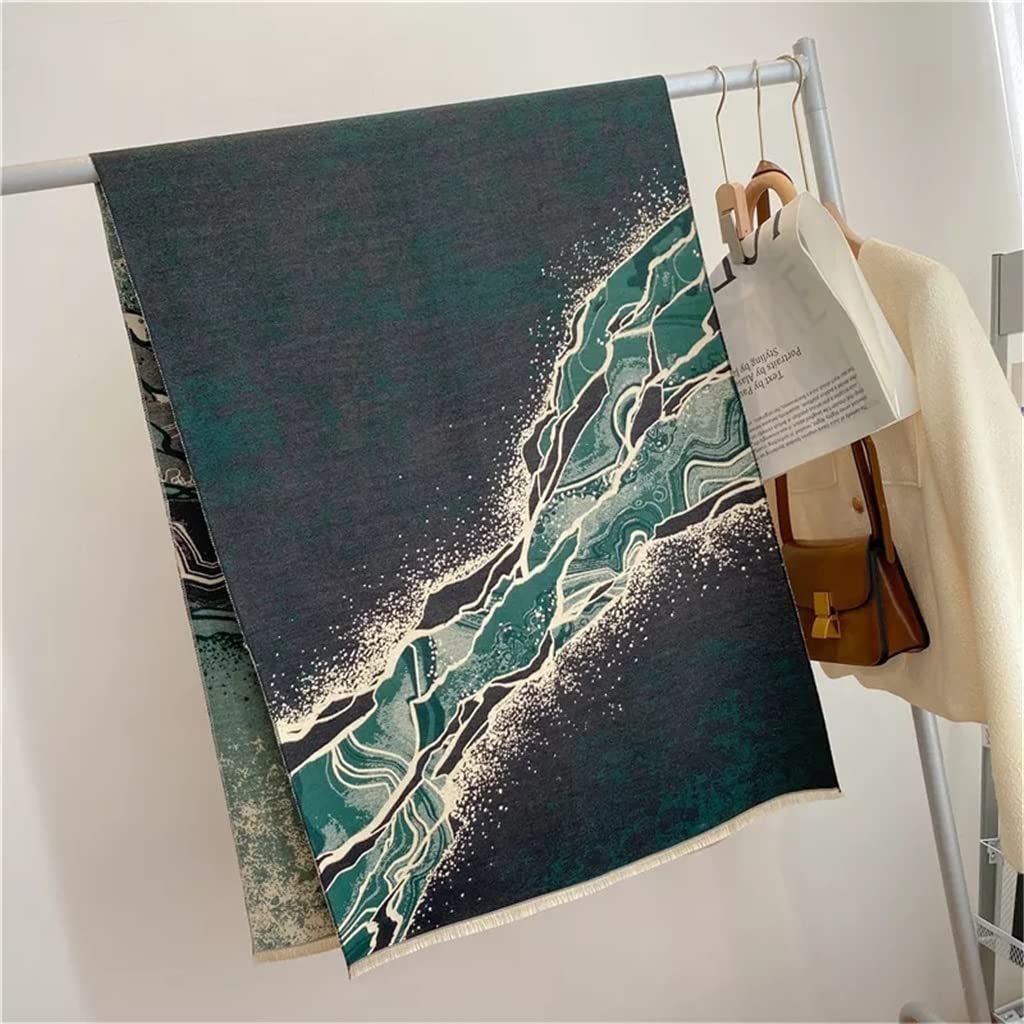 RWRAPS Calda Sciarpa in Imitazione Cashmere per Donna Coperta Spessa con Stampa Scialle Invernale (Colore: B, Dimensioni: 180 * 65 cm) (A 180 * 65 cm)