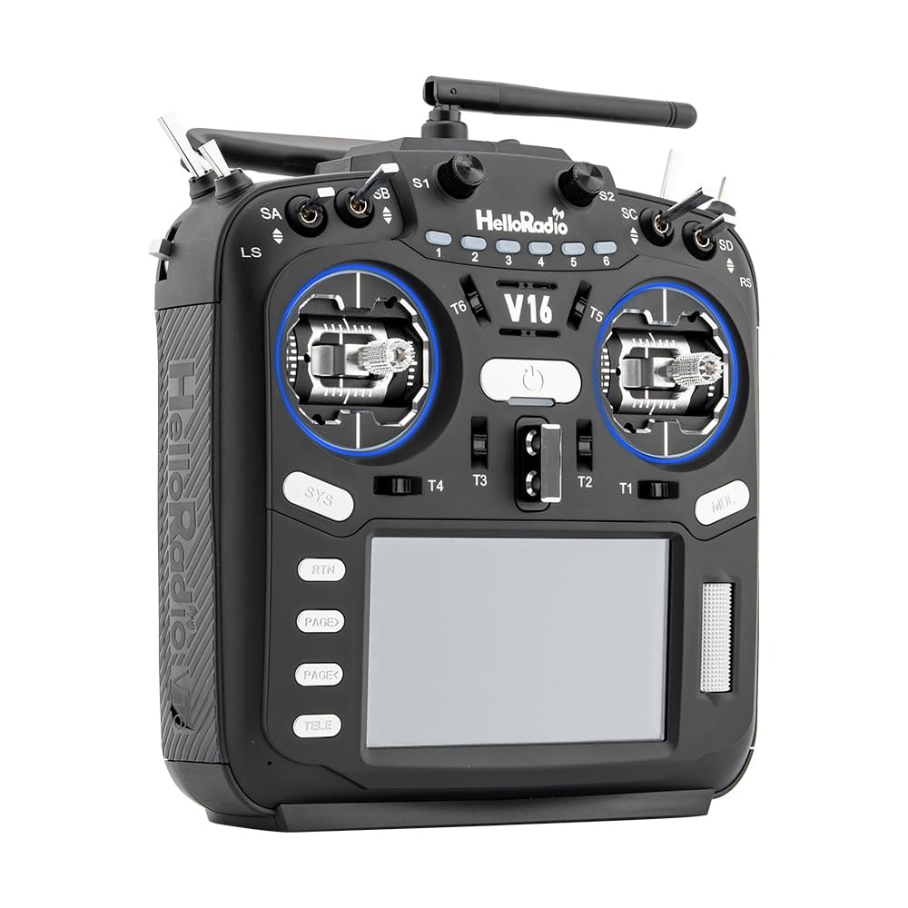 HOBBYMATE V16Pro ELRS Hall Gimbals Radio Transmitter, 16 Channels, 2.4G, Mode 2, for RC Drone