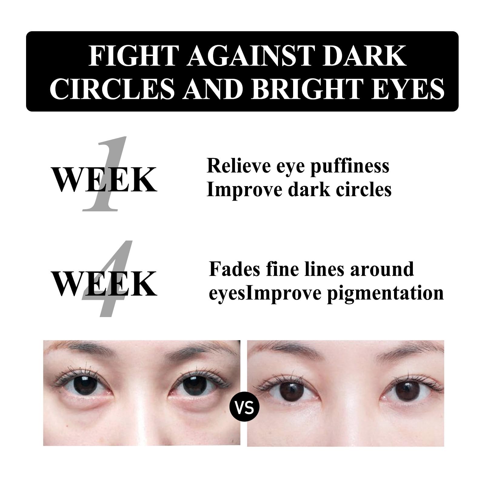 Eye Serum for Dark Circles and Puffiness,Eye Cream for Dark Circles,Caffeine Eye Serum,Under Eye Cream Anti Aging for Puffiness and Bags,Under Ey/e Ser-um,E-ye Wrinkle Cr-eam,E-ye Cr-eam Da-rk Circles - Image 4