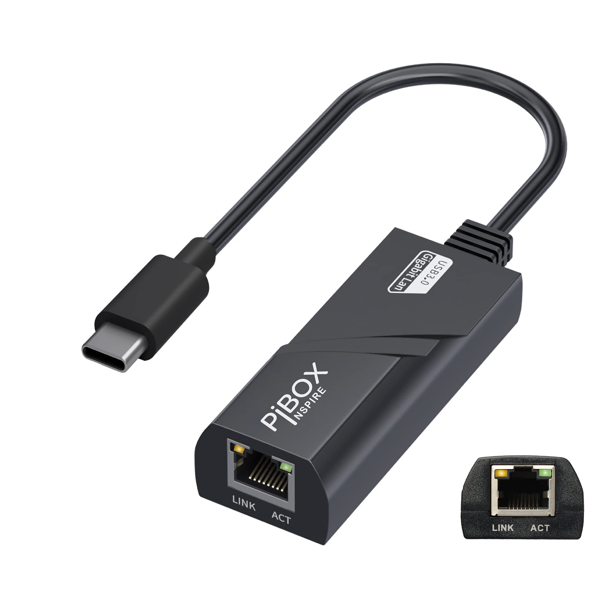 pibox India USB C to Ethernet, RJ45 to USB C Thunderbolt 3/Type-C Gigabit Ethernet LAN Network Adapter, Wired Network Convert Adapter Plug & Play, Compatible for MacBook, Laptop, More Devices-picture-27