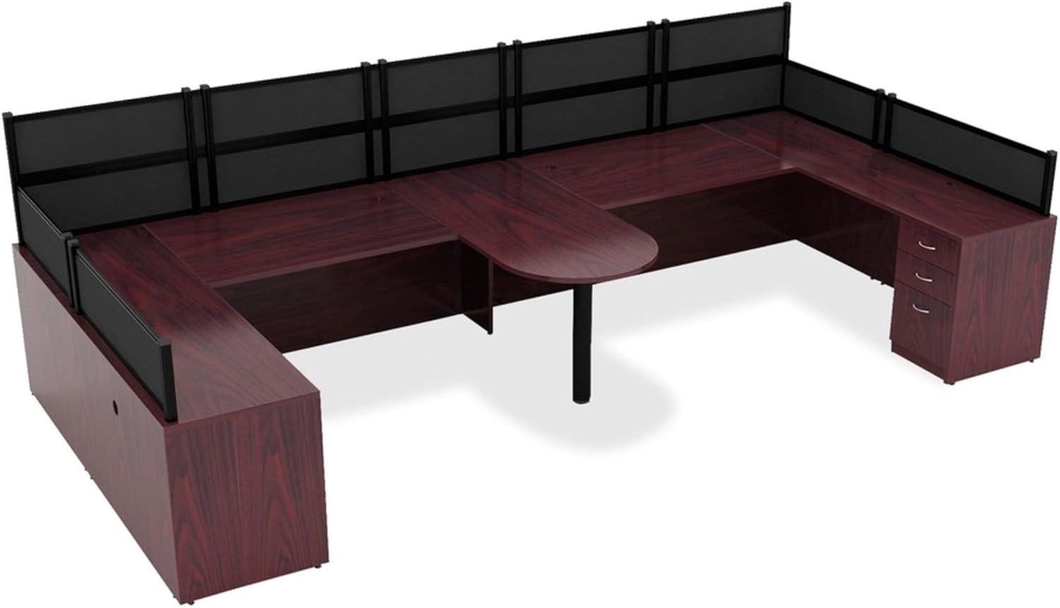 Lorell 69391 Bridge,42-Inch x24-Inch x29-1/2-Inch,Mahogany