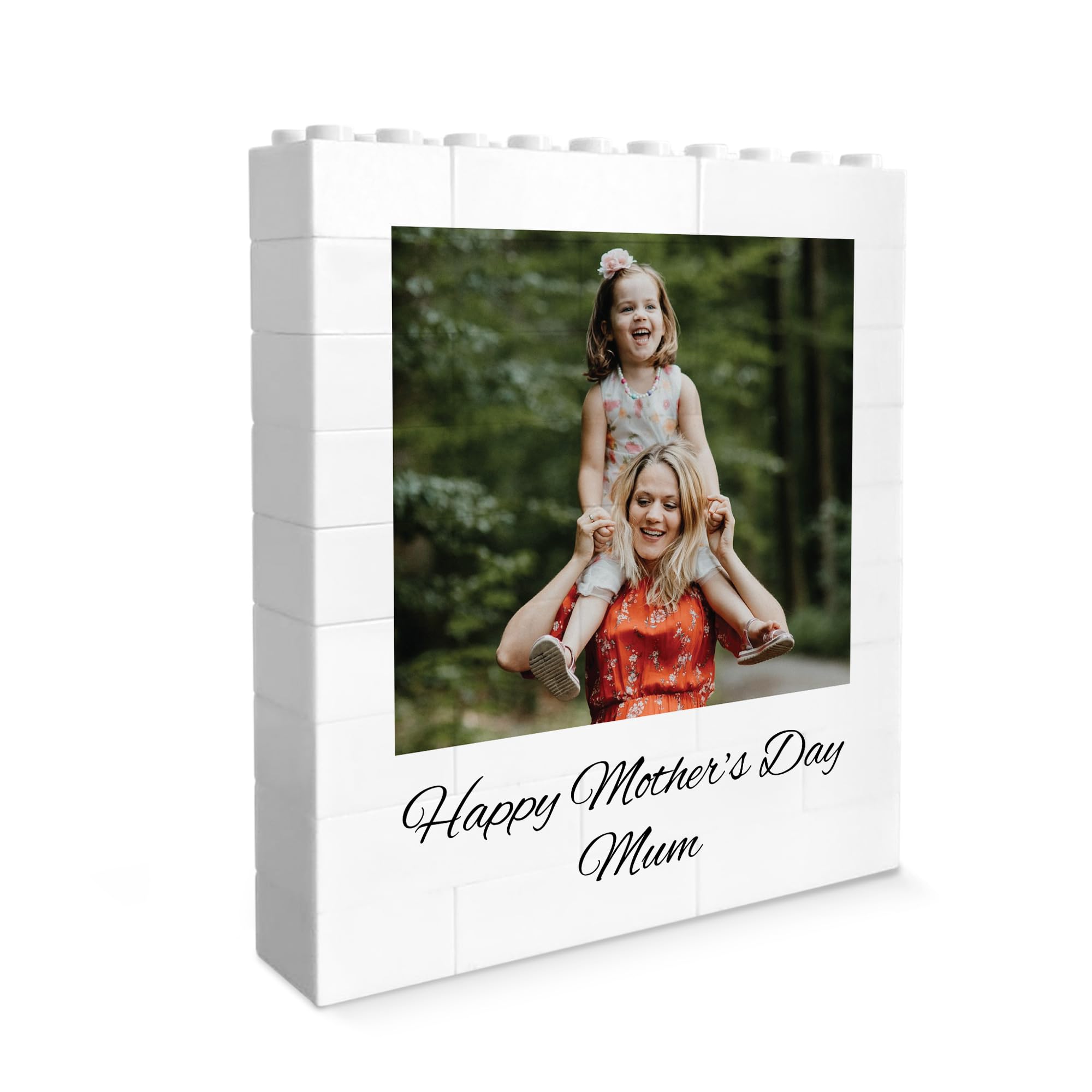 RED OCEAN Personalised Mothers Day Gift with Customised Photo Made Out Of Blocks, Gifts for Mum from Daughter Son, Mother's Day Presents for Mum, Mummy Gifts Ideas from Kids