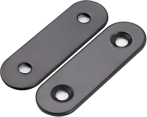 Miniatura 4 de Paquete de 30 placas de esquina planas de metal para unir placas de unión de metal, soporte de reparación con tornillos de fijación, (2 pulgadas x