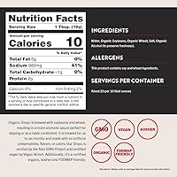 Vista 2 de San-J - Salsa de soja orgánica Shoyu - Hecha con trigo y soja - Especialmente elaborada - Botella de 10 oz