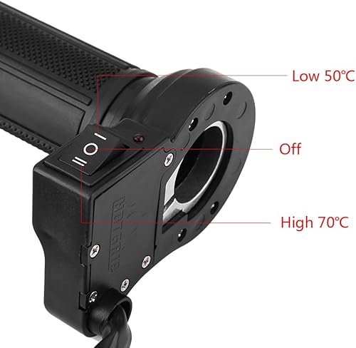 Miniatura 5 de Universal 0.866 in 7/8 pulgadas eléctrico caliente caliente caliente mano apretones para motocicleta ATV 4 Wheeler