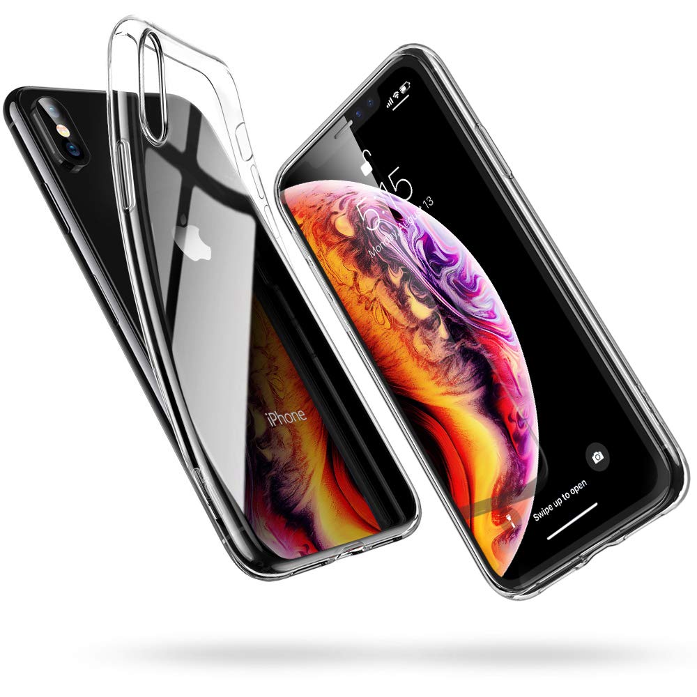 ESR Klare Silikon Hülle für iPhone XS Hülle, iPhone X Hülle, Dünne durchsichtige TPU Handyhülle Weiche Transparente Schutzhülle [Kratzfest] kompatibel mit iPhone XS/X - Klar