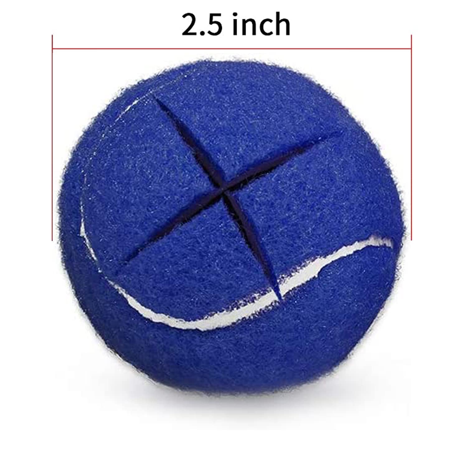 URBEST 8PCS Precut Walker Tennis Balls for Furniture Legs and Floor Protection (Blue)