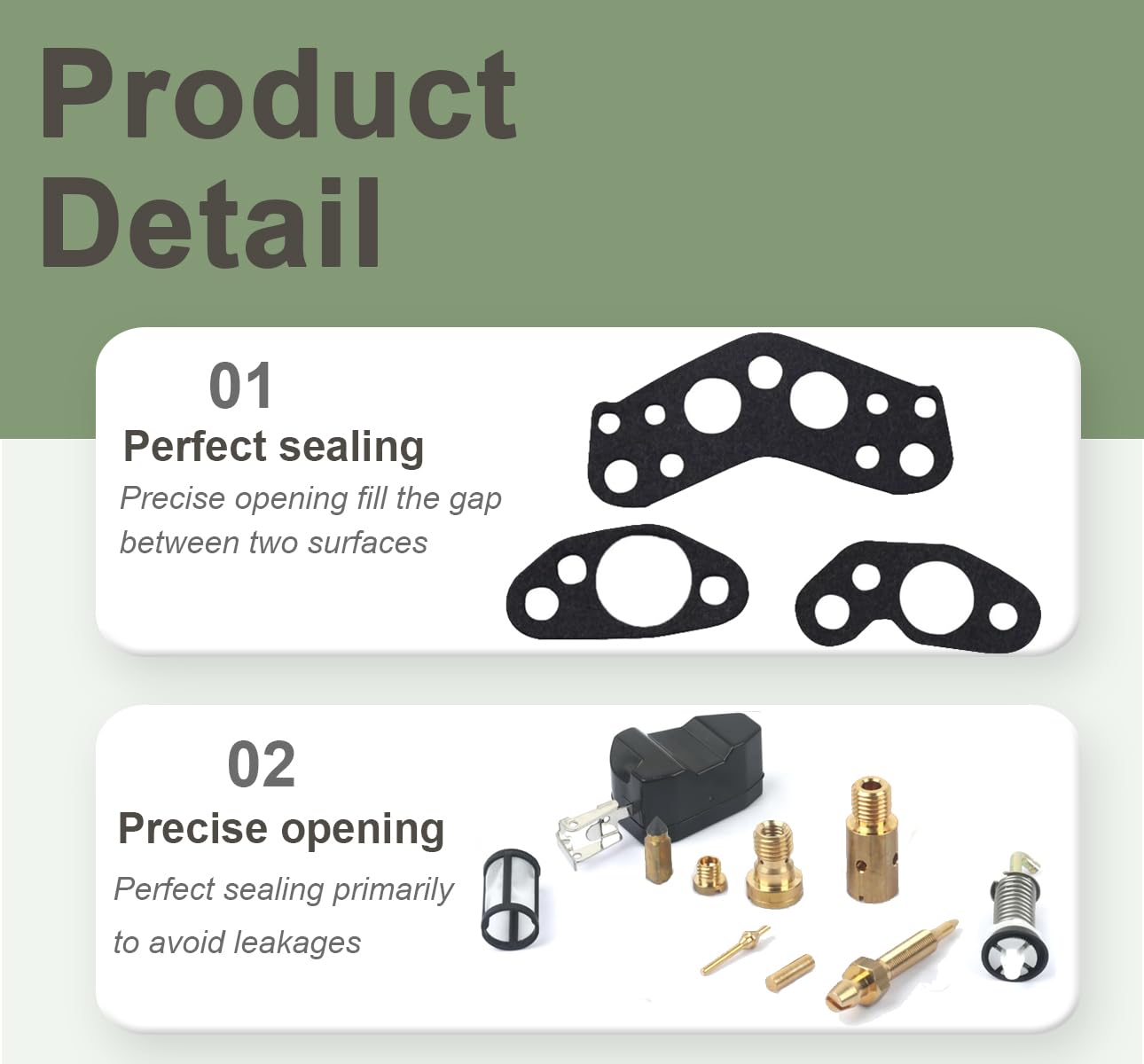 ZAMDOE 3302-804844002 Kit di Riparazione carburatore per Mercury Marine 2 Barrel 3.0L 4.3L 5.0L 5.7L Carb 19032C, 1389-9562A1 1389-9563A1 1389-9564A1 1389-9670A2 1389-806077A2 1389-806078A2