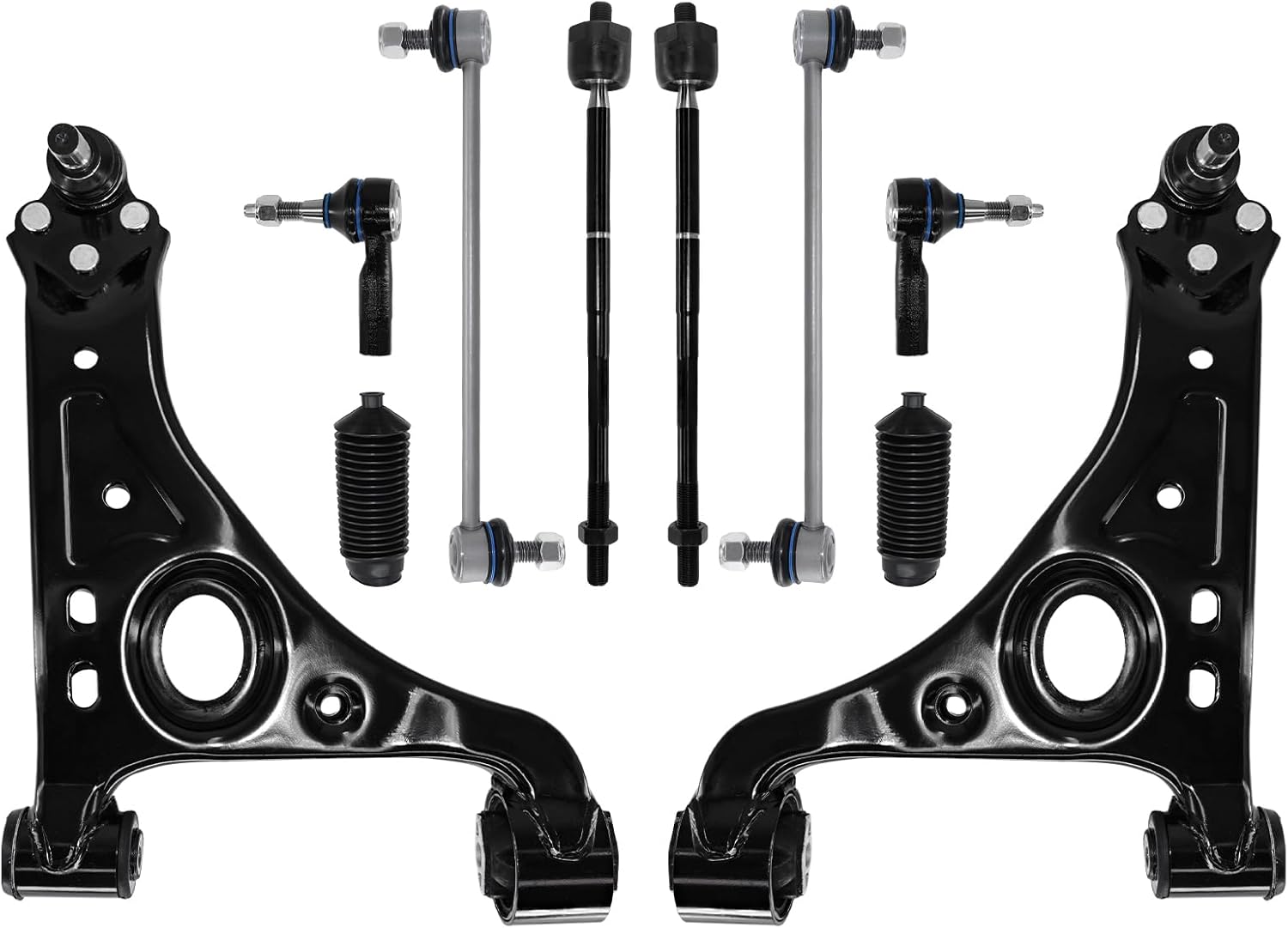 Control Arm, Replacement For Front Lower Control Arm With Ball Joint Sway Bar Tie Rod Boot Compatible With 2013-2022 Chevrolet Trax, 2013-2022 Buick Encore - 10 Pcs