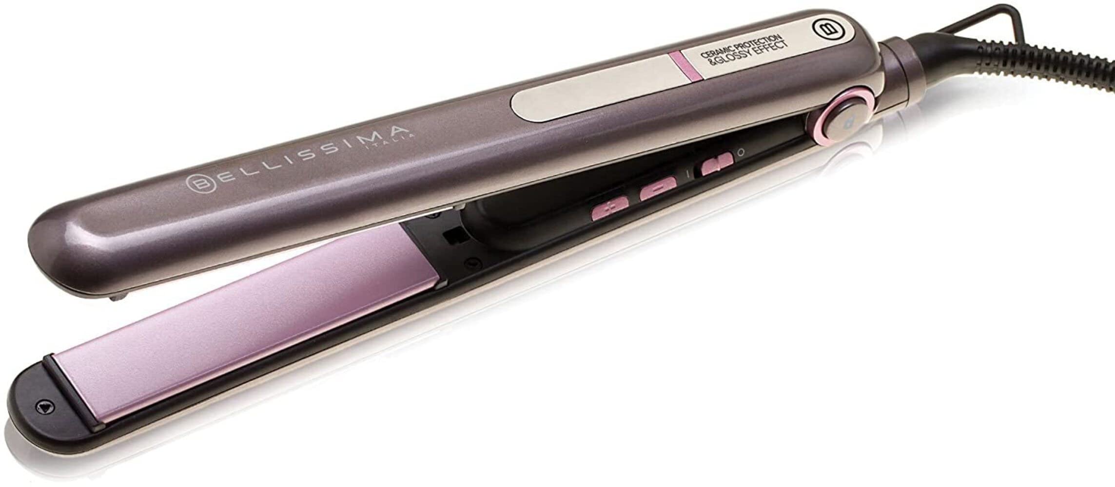 Bellissima Creativity B9 300 Lisseur, pour des Cheveux Lisses ou Bouclés, Revêtement en Céramique, Réglage de la Température de 150 à 230 °C, Système de Chauffe Rapide