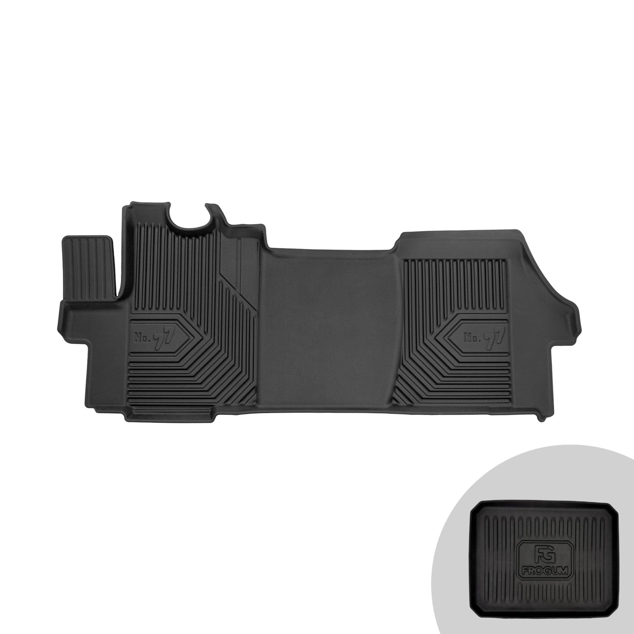 FROGUM No.77 Alfombrillas para Coche Alfombras para Citroën Jumper II 2006-2016, para Fiat Ducato III 2006-20, para Peugeot Boxer II 2006-20 | Borde Alto | para Todo el año | Tamaño