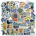 Lot de 40 autocollants en vinyle pour bouteille d'eau, art abstrait pour ordinateur portable Motif Van Gogh