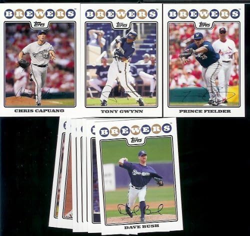 Milwaukee Brewers Baseball Cards - 5 Years Of Topps Team Sets 2007,2008,2009,2010, & 2011 - Includes ALL regular issue Topps Cards For 5 Years - Includes Stars, Rookie Cards & More!