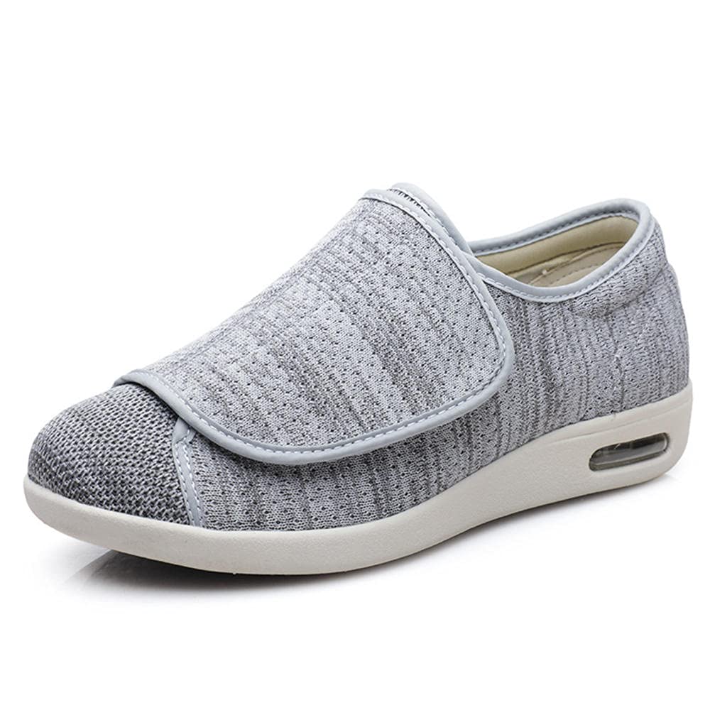 Chaussures œdème pieds gonflés Sswore pantoufle réglable gris clair 35