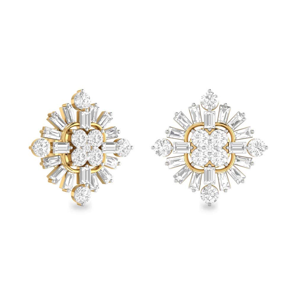 PC JewellerAucent by PC Jeweller The Rebekah 18KT Yellow Gold and Diamond Earrings