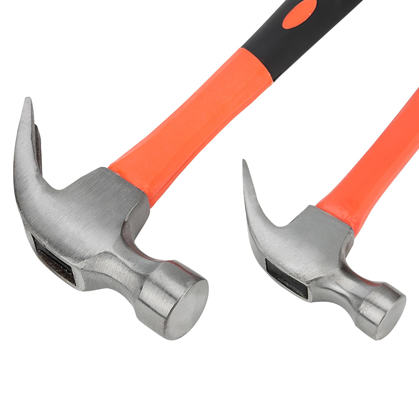 KEILEOHO 2 PCS 2 Sizes Claw Hammer Set, 8oz 24oz Steel Hammer with Non Slip Handle for DIY Projects Home, Office, 250g & 750g - Image 3