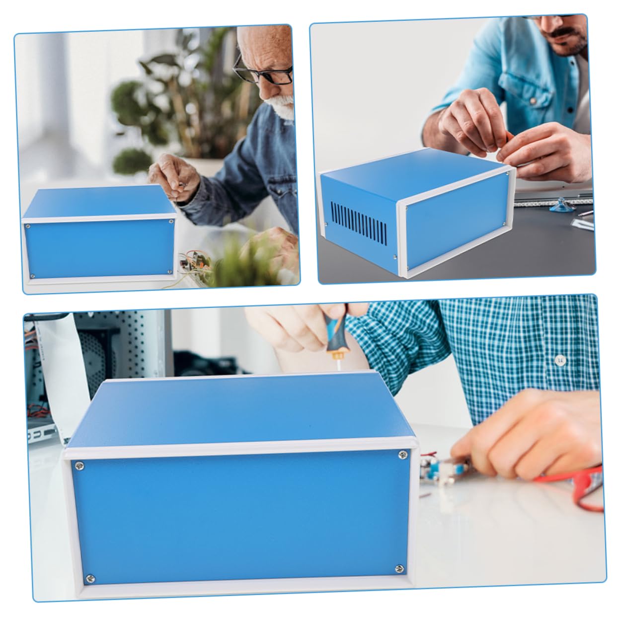 Zerodeko Scatola in Alluminio Per Progetti Elettronici Contenitore Elettrico Robusto e Durevole Scatola Di Giunzione Per Strumenti Elettronici Versatile e Stabile