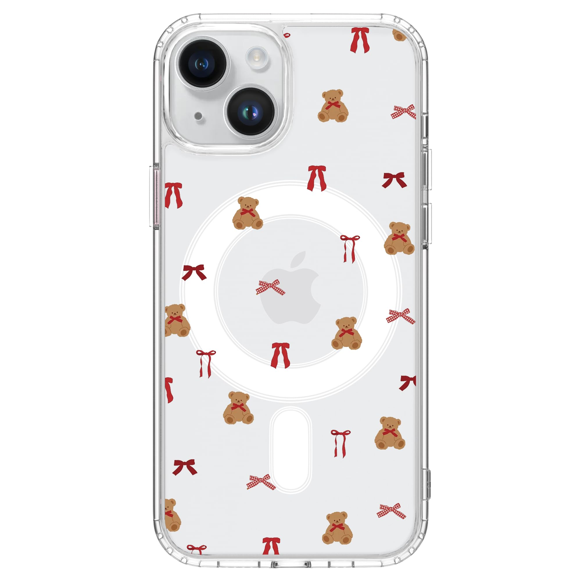 Coque iPhone 16 Plus ours en peluche transparent compatible MagSafe - 8