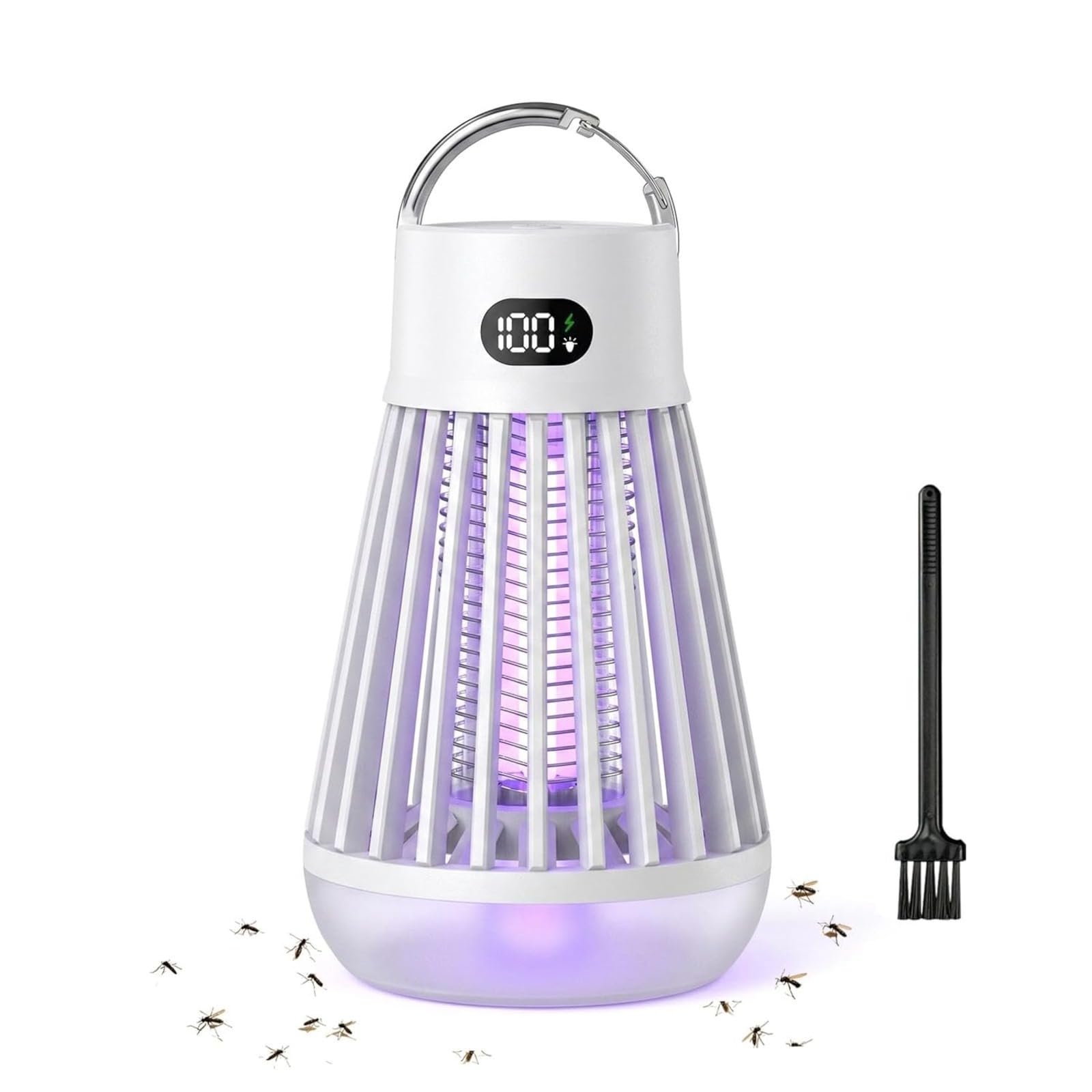 Potente insetto, lampada antizanzare portatile 2 in 1 e lampada da campeggio, impermeabile IPX5 con protezione a 360° per uso interno ed esterno